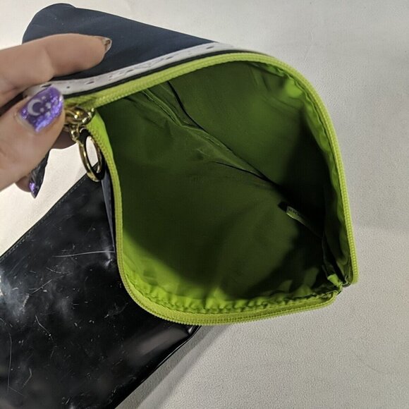 Estee Lauder 2 Makeup Bag Pouch Case Blue Green Black Cosmetics Zip Travel - Picture 10 of 11